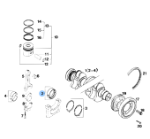 Vetus VD20044 - Main Bearing Standard A 74.00