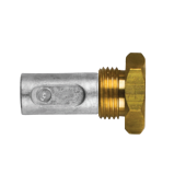 Tecnoseal Renault Marine Zinc Pencil Anode Ø14 x 26 mm with Brass Plug M18x1.5