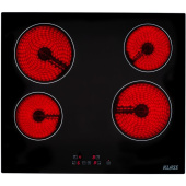 Klass Ceramic Hob - Glass, Outer Size 590 x 520 mm