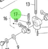 Nanni Diesel 970141022 - Rocker Arm Adjustment Screw for Valves and Springs Assembly