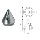 E. Polipodio OG062 Zinc Anode for Max-Prop Propeller Ø44 x 51 mm