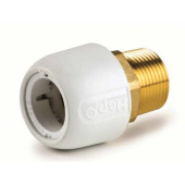 Hep2O Brass Screw Piece Male Thread x Plug-in - 1/2" x ø15 mm