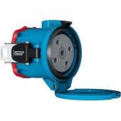 Marechal DS9 Socket F+Blue Plastic Switch IP66/67/69 3P+T 125A-150A 440V AC