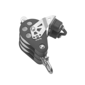 Barton N13531 - Triple Swivel Block with Becket and Cam Size 3 45mm – Ball Bearing, 3x Ø45mm Sheaves, Max Rope 10mm