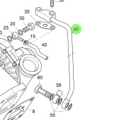 Steyr 2178461-2 - Turbocharger Oil Line for MO256H45, MO256K43, MO236K42, and MO196K35 Engines