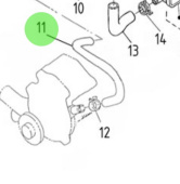 Nanni Diesel 970313567 - Oil Cooler Pipe for N4.115 Engines