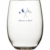 Marine Business Welcome on board Long Drinking Glass ø9 x 13 cm