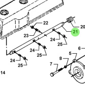 Bukh 000E4901 - Hand Start Shaft for DV36 and DV48 Engines