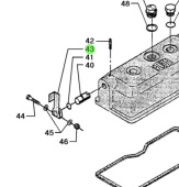 Bukh 000E4914 - Decompression Handle for DV24RME, DV29RME, DV32, DV36, and DV48 Engines