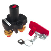 Soderep Ecans Single Pole Battery Cutter - 100A - Removable Key And Chain