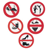Lalizas 10180 - PVC Sticker "No Harassing the Captain"