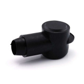 Battery Terminal Insulated Cover - Round, Black, 70 mm²