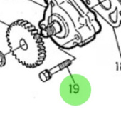Nanni Diesel 970143116 - Engine Block Bolt for HE and N Series Engines