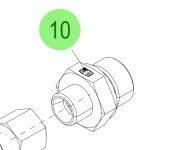 Steyr 2180404-0 - Screw-In Adapter for Steyr SE Marine Engines
