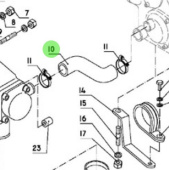 Nanni Diesel 48328076 - Intercooler Hose for Marine Diesel Engines