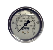 Parker 40-0016 0–100 PSI 2.5" Back-Connection Pressure Gauge