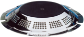 Allpa Stainless Steel Deck Ventilator 'UFO', Ø185mm, Cut Out Ø85mm