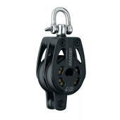Harken 3394 - 45mm Black Magic 2-Sheave Aluminum Block Swivel, Becket