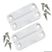 Osculati 50.559.01 - Spare Pair Plastic White Hinges f.IGLOO Ice Makers
