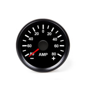 Hollex Ammeters 80A 9-32V with Shunt, Ø59 mm, IP67