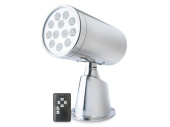Marinco Wireless LED IP67 SS Spotlight with Remote