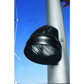 Plastimo 17531 - Mast fitting deck light with strong PVC body, black
