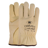 Thick Cow Leather Gloves, Special, Driver M11, Size 11/2XL
