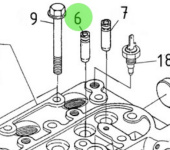 Nanni Diesel 970140922 - Intake Valve Guide for Cylinder Head