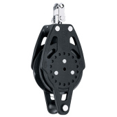 Harken HK2681 Carbo Ratchamatic Block 75 mm Simple with Becket for Rope 12 mm