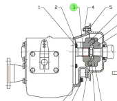 Bukh 522A1029 - Lock Ring Ø29 for M 60 Reversing Gear Mounting