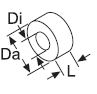 Webasto 1320091A - Spacer Bushing Di Ø 7 mm, Da Ø 18 mm Length 8 mm Aluminium