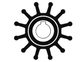 Technautic 7428 - Impeller W65xH41.4 Shaft 16 Key 12-Blade