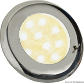 Osculati 13.877.54 - Point Lamp BATSYSTEM Nova In-Lne Mounting, 10 LEDs, Chrome