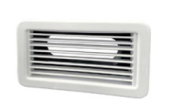 Allpa Air Suppy Grill (Plastic), 254x102mm, Incl. Rear Duct Tube Connection