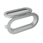 TOPwindows Porthole - KR, 375 x 175, Opening, Alu-look, Single Glass