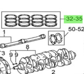 Nanni Diesel 970313963 - Oversize Piston Ring Set for T4 Series Engines