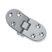 Foresti & Suardi 190.C - Chromed Brass Hinge For Folding Tables 65x30 mm