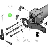 Alamarin Jet P0307 - Hose Fitting for Jet Hydraulic Cylinders