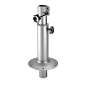 Barka Chair Leg, Manual, Swivelling, Flush-Mounted 220x380-800mm