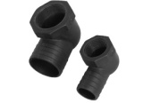 Plastic Adapter 90° 1 Inch, 5/8 Inch Hose