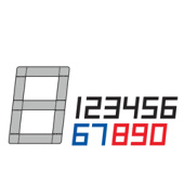 Bainbridge Computer 8 Sail Numbers Set Self-Adhesive for Dacron and Polyester Sailcloth - 10 Pieces