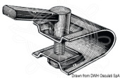 Osculati Boat Trailer Jockey Wheel Clamps Mounting Brackets
