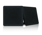 Fusion FM-F77SB - Flush Mount Speaker, 7.7", Square Black (2 pcs.)