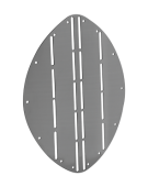 Allpa Stainless Steel Bow Protector, A=265mm, B=345mm, Ellipse Shape