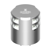 Lopolight 201-012ST-CD - Navigation Light 2NM 360° White, Double, Silver W/Conn & Alu-Base CD