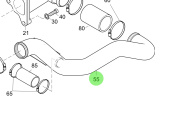 Steyr 2179193-0 - Engine Coolant Pipe (KTL) for MO256H45, MO256K43, MO236K43, MO166K28 Engines