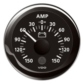 VDO A2C59512329 - Ammeter -150 / +150A Black ViewLine 52 mm