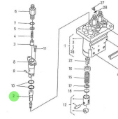 Nanni Diesel 970310337 - Injection Pump Plunger Assembly for 3.100HE Engines