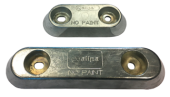 Zinc Anode For Bolt Mounting, Hole Pitch = 140mm (2,4kg)