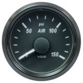 VDO A2C3833440025 - SingleViu Air Pressure 150PSI Black 52mm